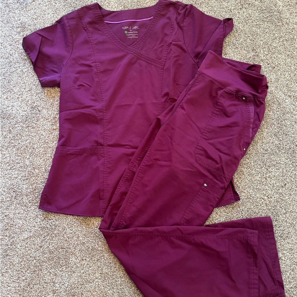 Purple Women's Scrub Set